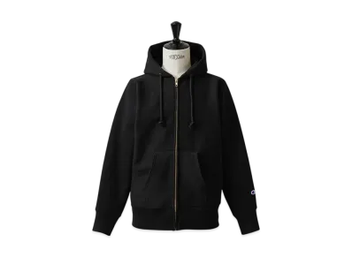 Champion Reverse Weave Zip Hooded Sweatshirt 12.5oz "Black"
