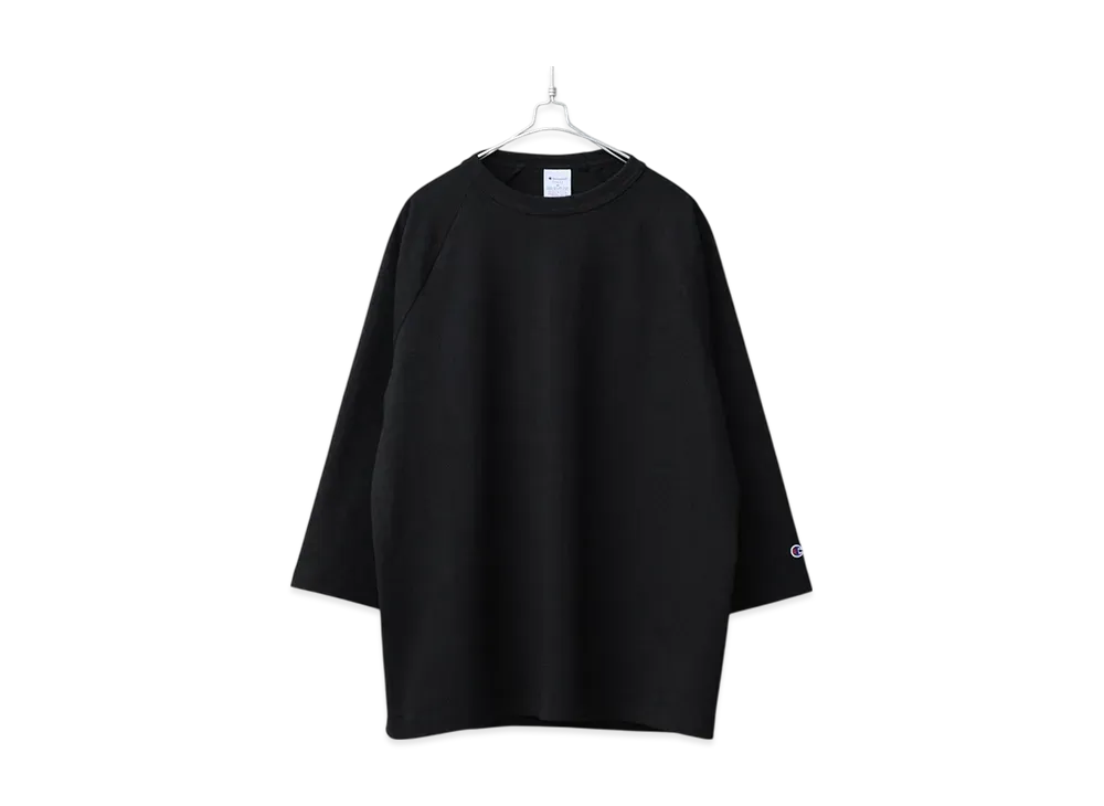 チャンピオン ラグラン 3/4スリーブ Tシャツ "ブラック"