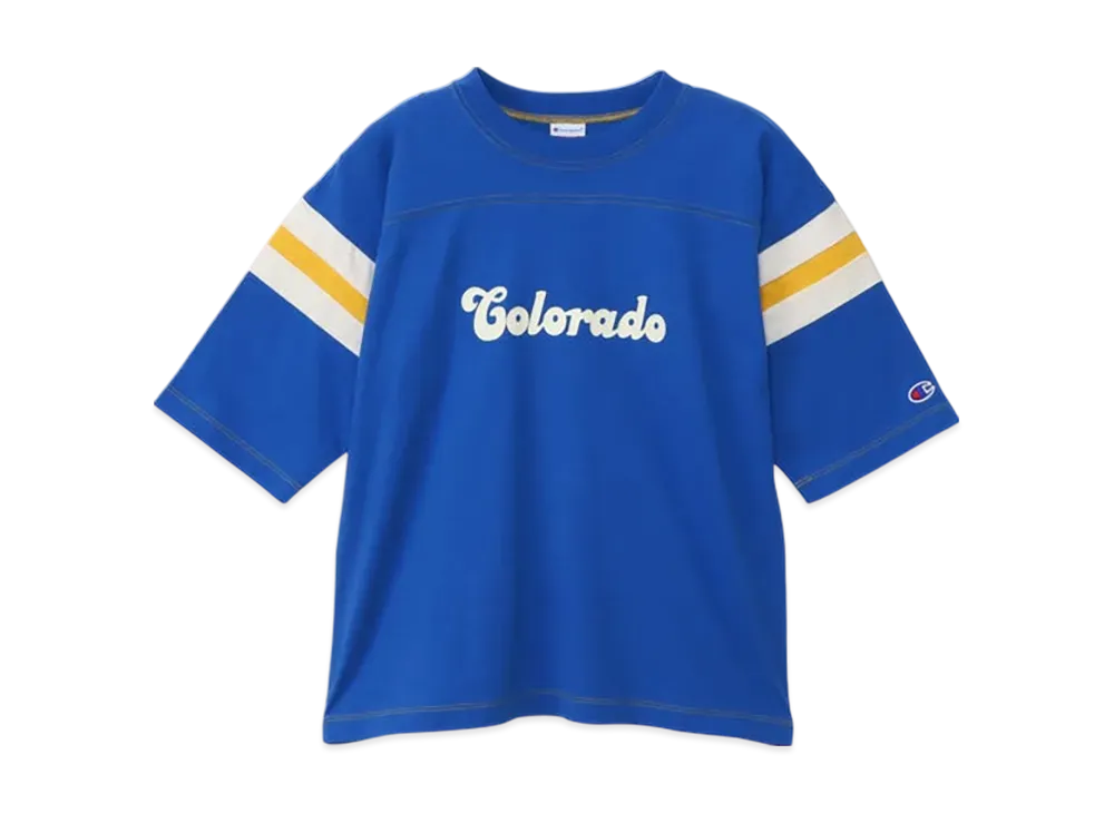 Champion Women's Short Sleeve Football T-Shirt 25SS "Mediterranean Blue"