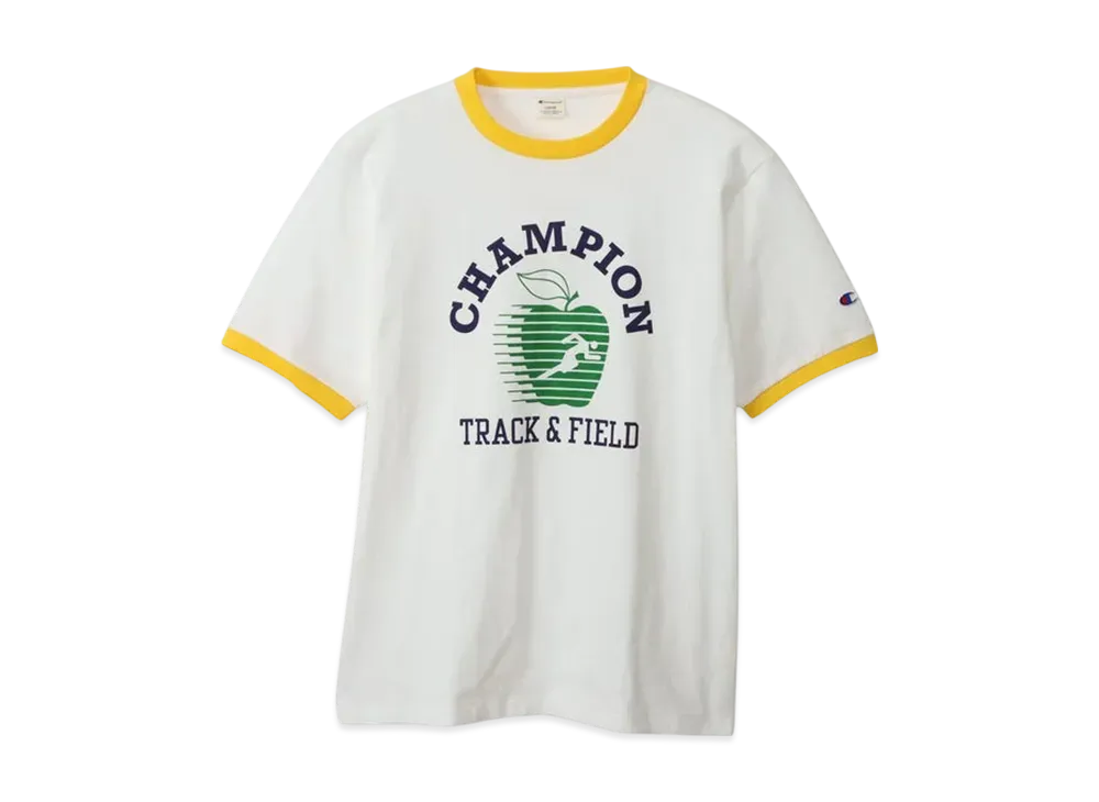 Champion Short Sleeve Ringer T-Shirt 25SS "Yellow"