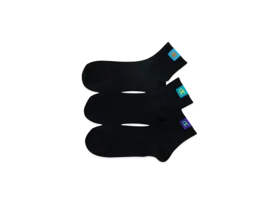 Champion 3-Pair Quarter Length Socks "Black"