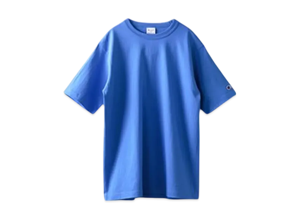 Champion T1011 Tee Ten Eleven Short Sleeve T-Shirt Made In USA Heavy Weight "Light Blue"