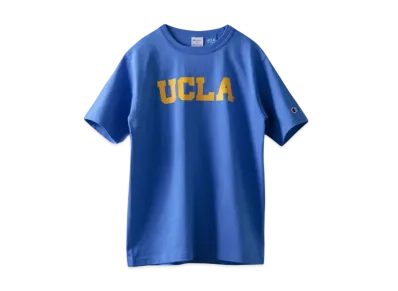 Champion T1011 Tee Ten Eleven Short Sleeve T-Shirt Made In USA UCLA Heavy Weight "Light Blue"