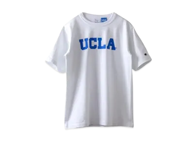 Champion T1011 Tee Ten Eleven Short Sleeve T-Shirt Made In USA UCLA Heavy Weight "White"