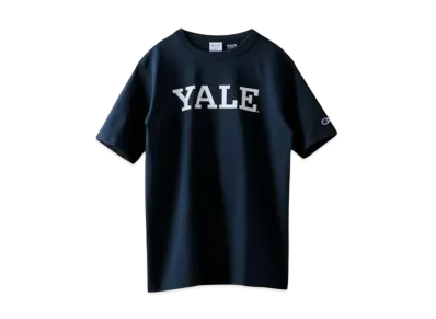 Champion T1011 T1011 Short Sleeve T-Shirt Made In USA YALE Heavy Weight "Navy"