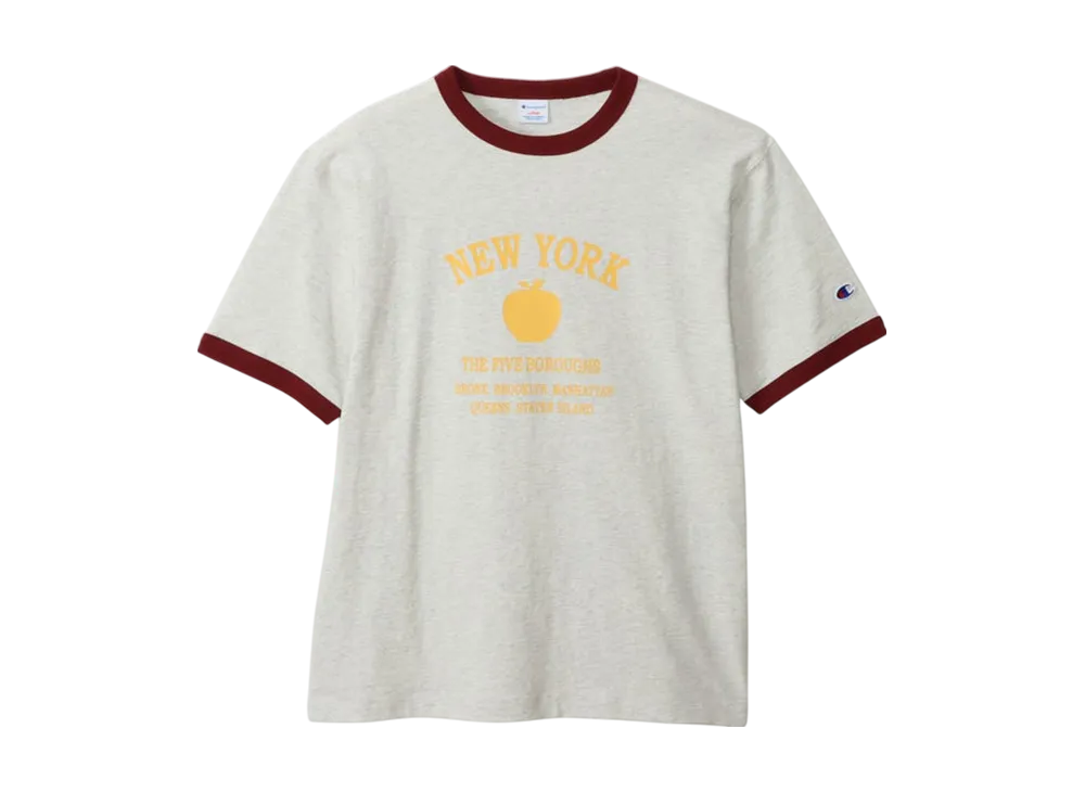 Champion Short Sleeve Ringer T-Shirt 25SS "Heather Grey"