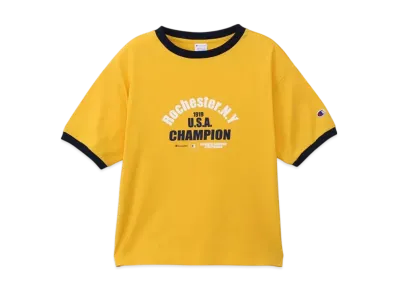 Champion Women's Short Sleeve Ringer T-Shirt 25SS "Retro Yellow"