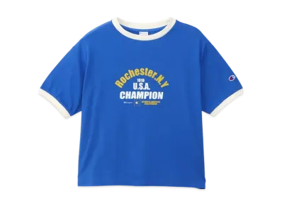 Champion Women's Short Sleeve Ringer T-Shirt 25SS "Mediterranean Blue"
