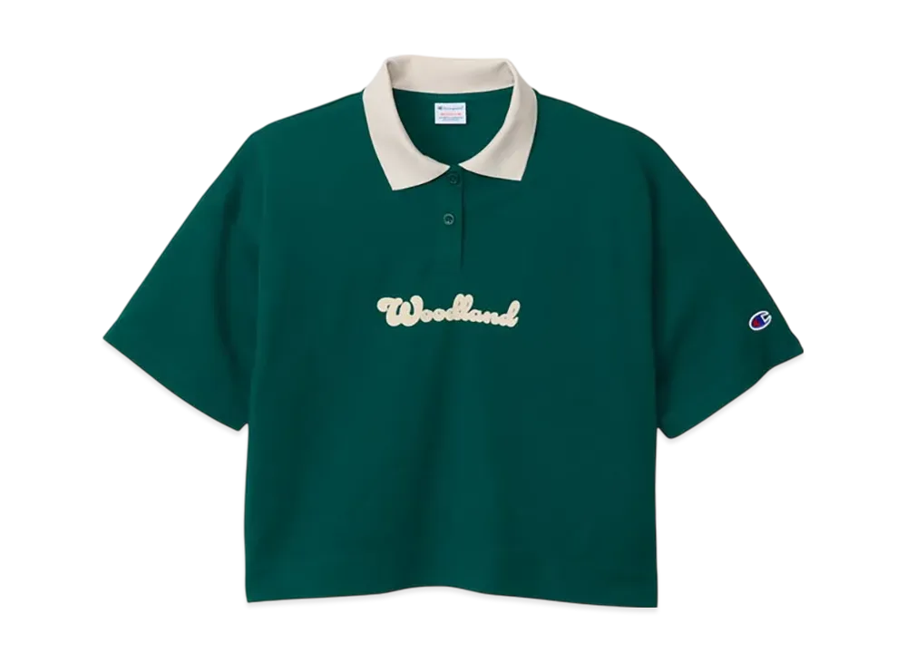 Champion Women's Polo Shirt 25SS "Dark Green"
