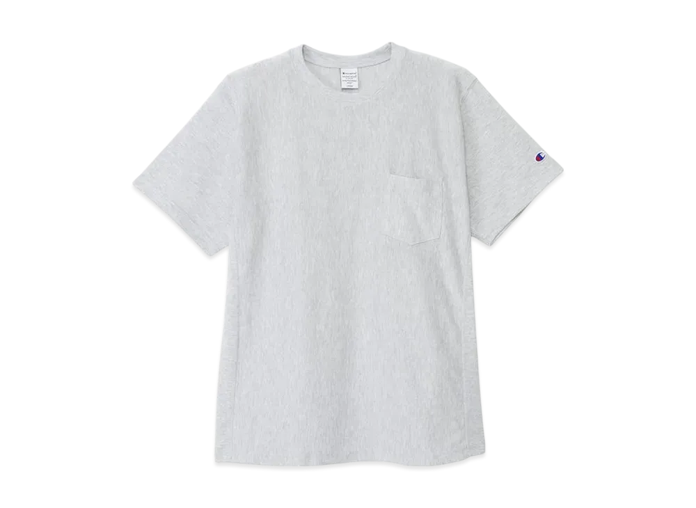 Champion Reverse Weave Short Sleeve Pocket T-Shirt 25SS "Heather Grey"
