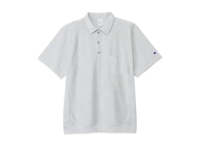 Champion Reverse Weave Short Sleeve Pocket Polo Shirt 25SS "Heather Grey"