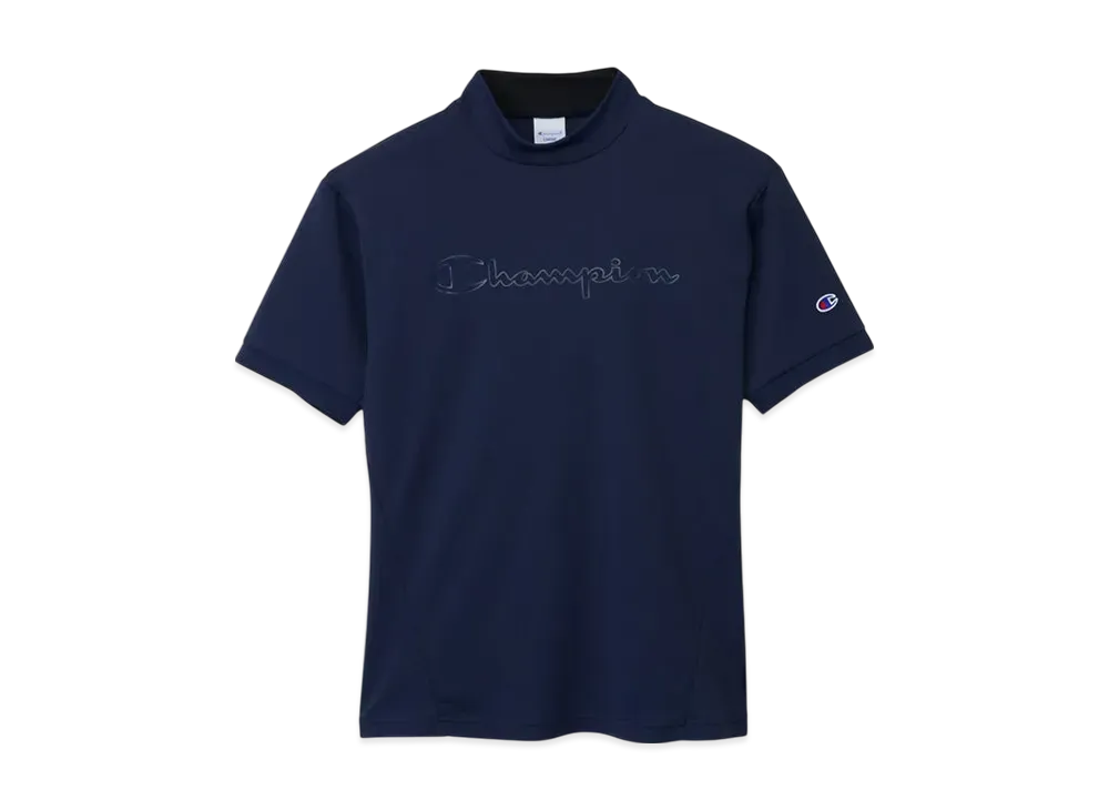 Champion Short Sleeve Mock Neck Shirt 25SS "Navy"