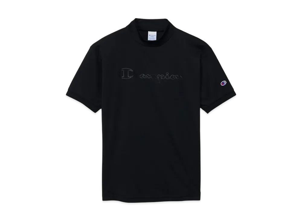 Champion Short Sleeve Mock Neck Shirt 25SS "Black"