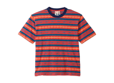 Champion Short Sleeve Sweatshirt "Navy/Orange"
