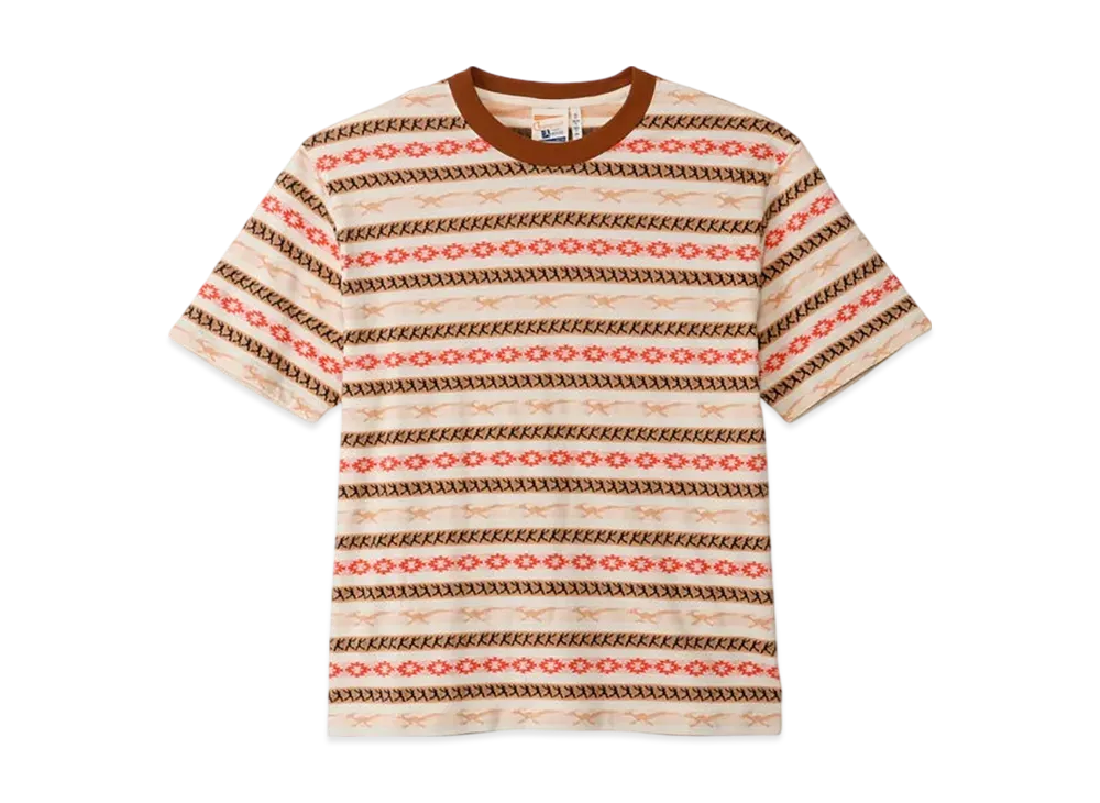Champion Short Sleeve Sweatshirt "Brown/Off White"