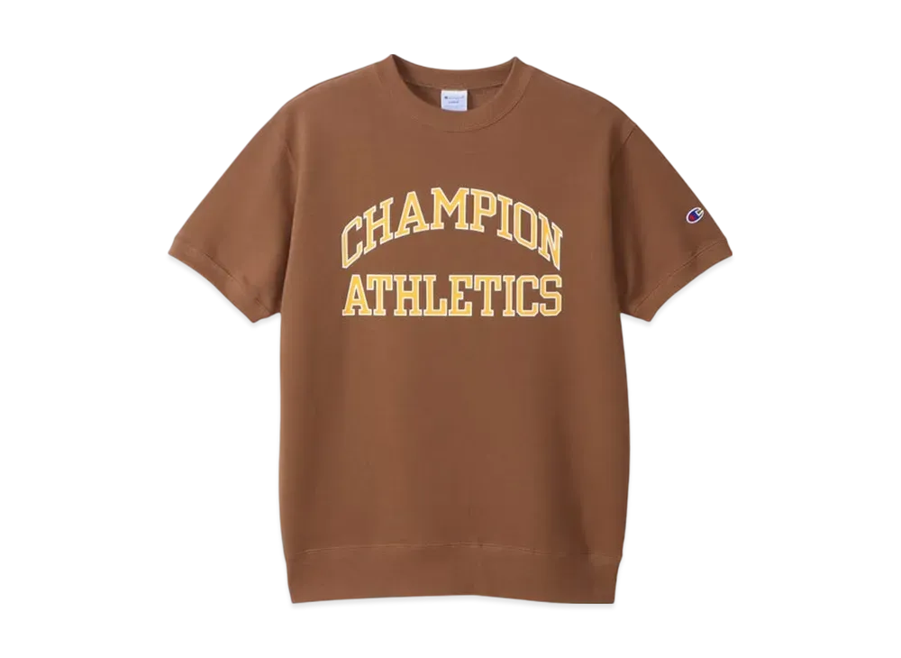 Champion Short Sleeve Crew Neck Sweatshirt 25SS "Light Brown"
