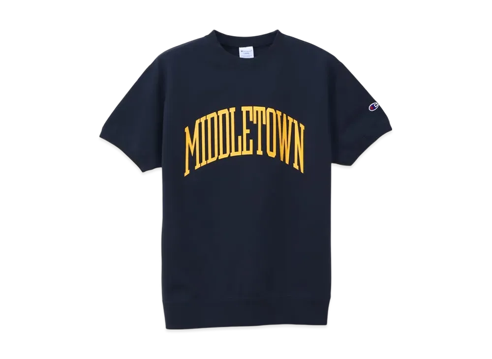 Champion Large Size Short Sleeve Crew Neck Sweatshirt 25SS "Navy"