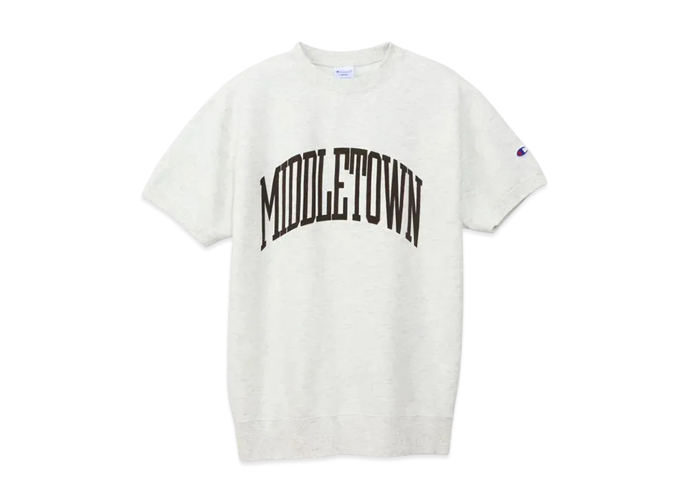 Champion Large Size Short Sleeve Crew Neck Sweatshirt 25SS "Oatmeal"