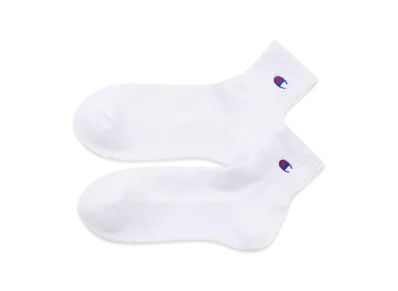 Champion 2 Pairs Quarter Length Socks "White"