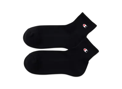 Champion 2 Pairs Quarter Length Socks "Black"