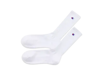 Champion 2 Pairs Full Length Socks "White"