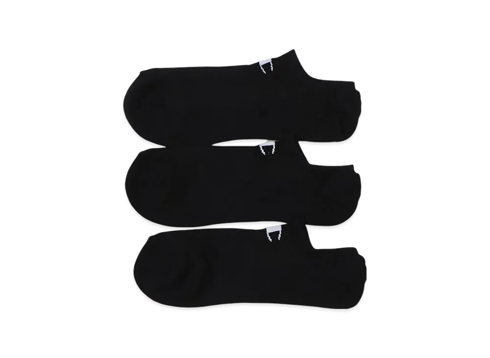 Champion 3 Pairs Ghost Socks "Black"