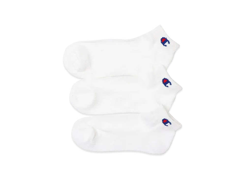 Champion 3 Pairs Short Length Socks "White"