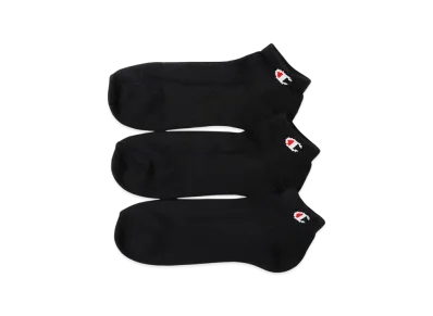 Champion 3 Pairs Short Length Socks "Black"