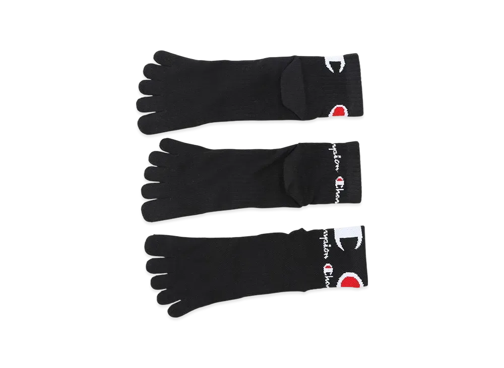 Champion 3 Pairs Quarter Length Socks "Black"
