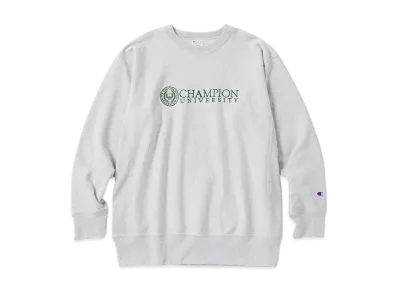 Champion Reverse Weave Crew Neck Sweatshirt 24FW "Light Gray"