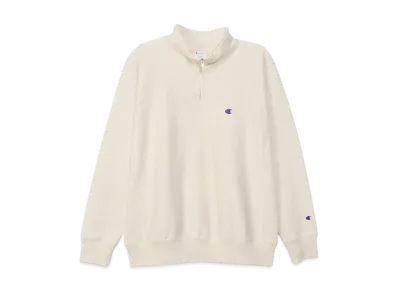 Champion Reverse Weave Half Zip Sweatshirt 25SS "Oatmeal"