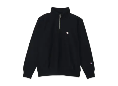 Champion Reverse Weave Half Zip Sweatshirt 25SS "Midnight Black"