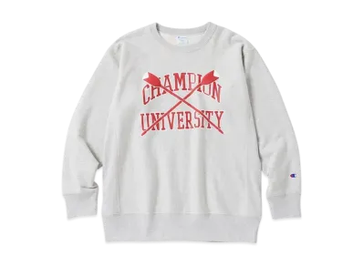 Champion Reverse Weave Crew Neck Sweatshirt 24FW "Light Gray"