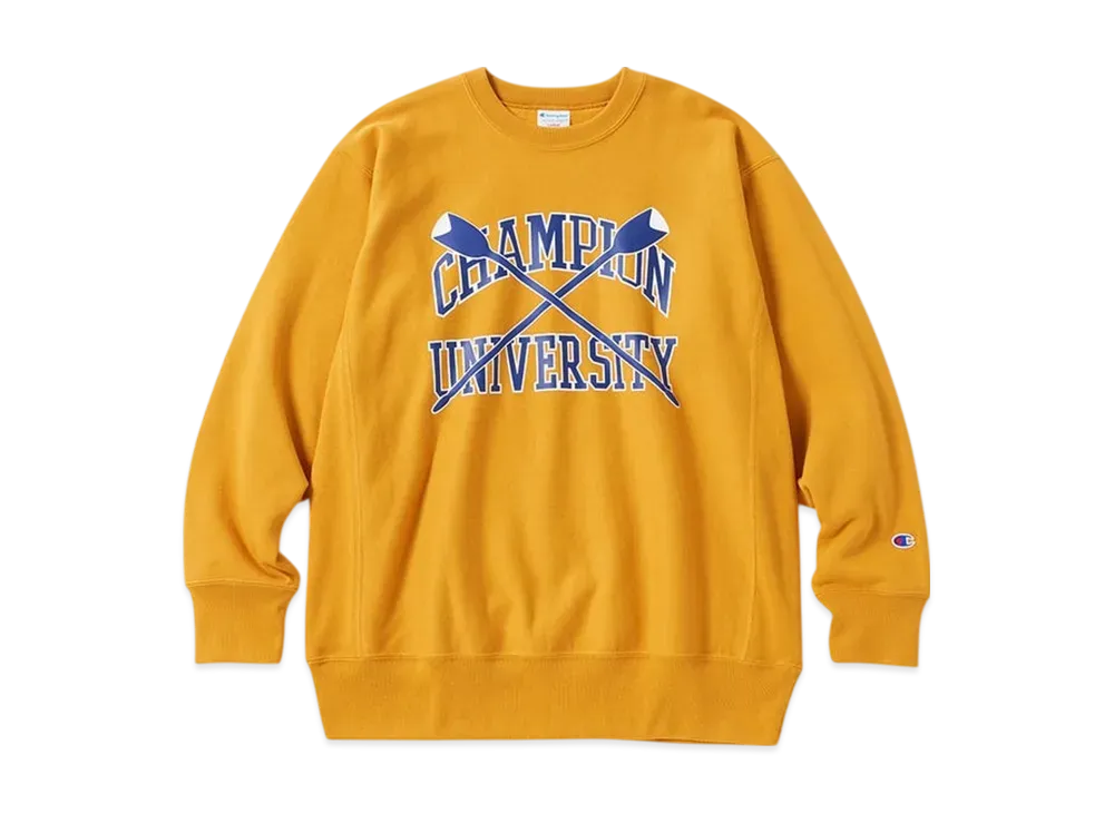 Champion Reverse Weave Crew Neck Sweatshirt 24FW "Mustard"