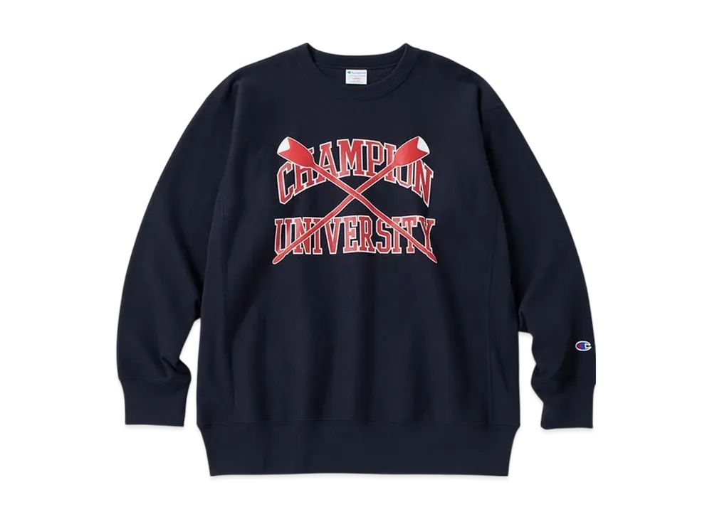 Champion Reverse Weave Crew Neck Sweatshirt 24FW "Navy"