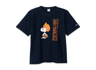 Champion x PEANUTS Reverse Weave Short Sleeve T-Shirt 25SS "Navy"
