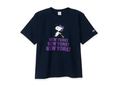 Champion x PEANUTS Reverse Weave Short Sleeve T-Shirt 25SS "Navy"
