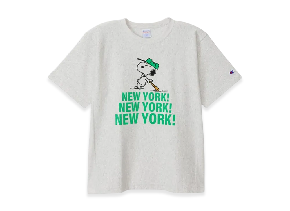 Champion x PEANUTS Reverse Weave Short Sleeve T-Shirt 25SS "Oatmeal"