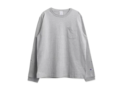 Champion Long Sleeve Pocket T-Shirt "Oxford Grey"