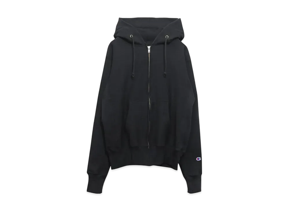 Champion Reverse Weave Zip Up Sweat Parka "Black"