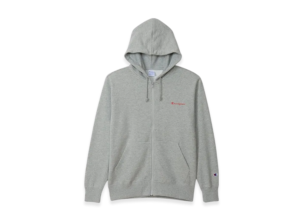 Champion Large Size Zip Hooded Sweatshirt 24FW "Oxford Gray"