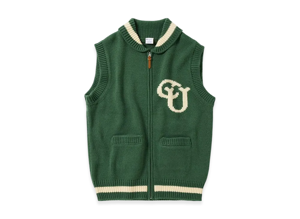 Champion Zip Vest 24FW "Dark Green"