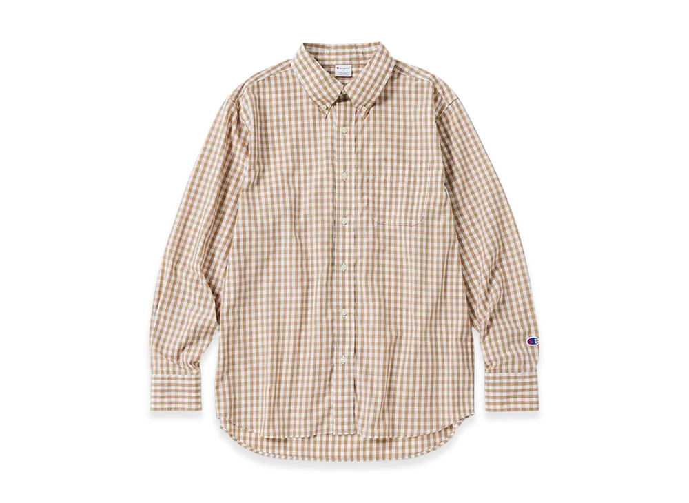 Champion Button Down Shirt 24FW "Beige"