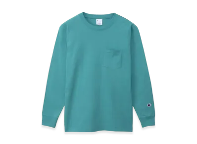 Champion Long Sleeve Pocket T-Shirt 24FW "Mineral Green"