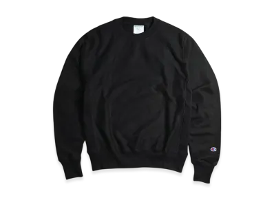 Champion Reverse Weave Crew Neck Sweat Bigsize "Black"