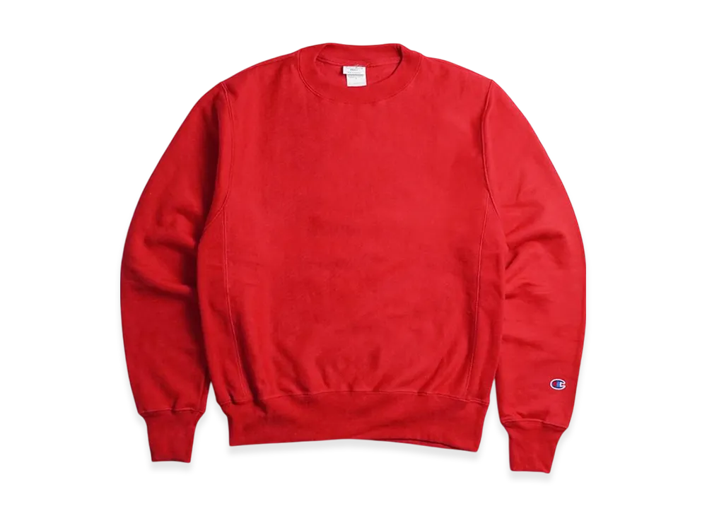 Champion Reverse Weave Crew Neck Sweat Bigsize "Red"