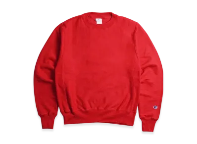 Champion Reverse Weave Crew Neck Sweatshirt "Red"