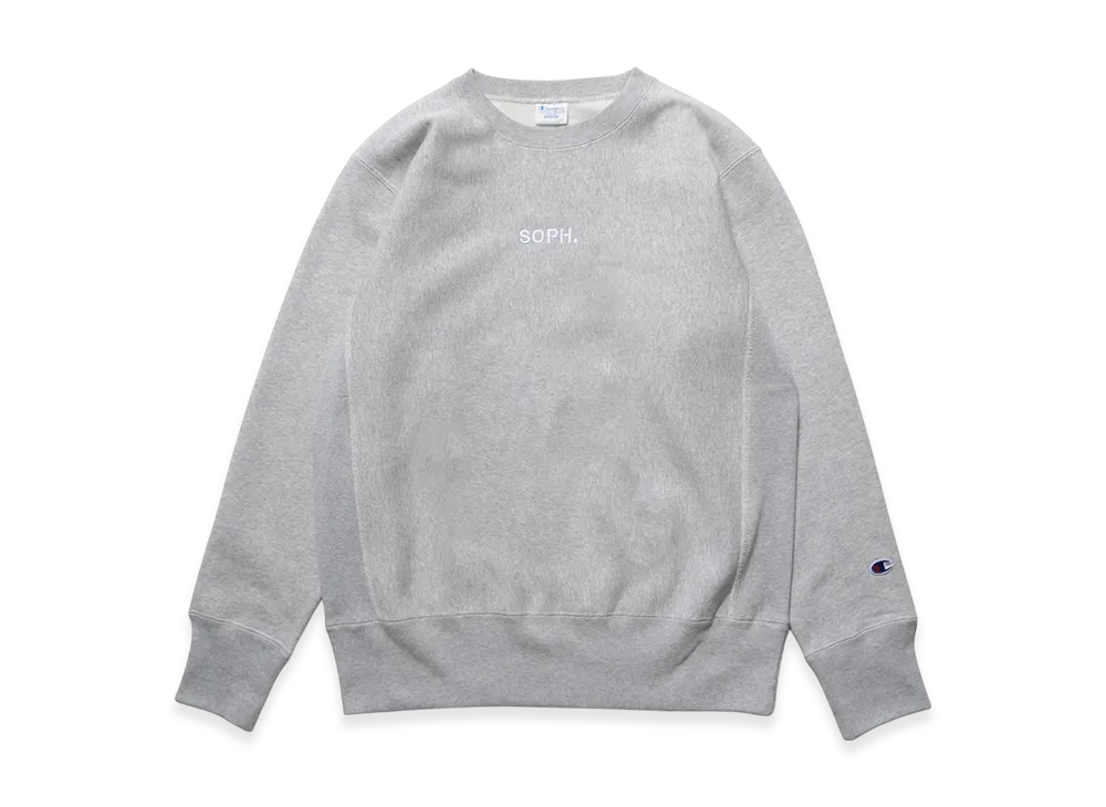 Champion x SOPH. Reverse Weave Crewneck Sweat "Gray"