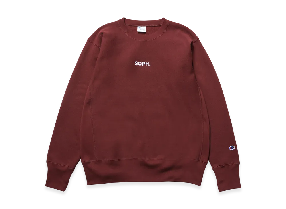 Champion x SOPH. Reverse Weave Crewneck Sweat "Bordeaux"