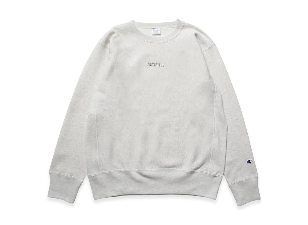 Champion x SOPH. Reverse Weave Crewneck Sweat "Off White"
